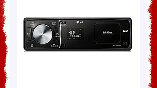 LG MAX620BR - Radio para coche RDS AM/FM con soporte retráctil para Apple iPhone y iPod