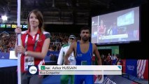 Azhar Hussain v Bakang Masunyane - free style wrestling Commonwealth games Glasgow 2014