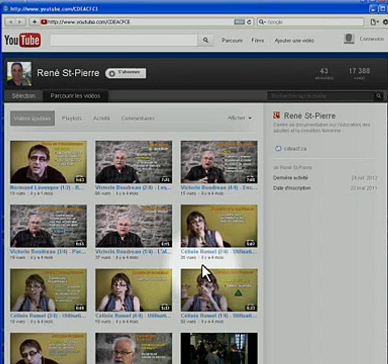 Présentation du site Compétences essentielles (CDÉACF)