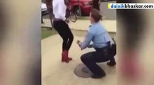 Video Goes Viral | Washington Teen Challenges Police Officer To Dance