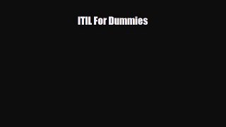 Download ITIL For Dummies Ebook