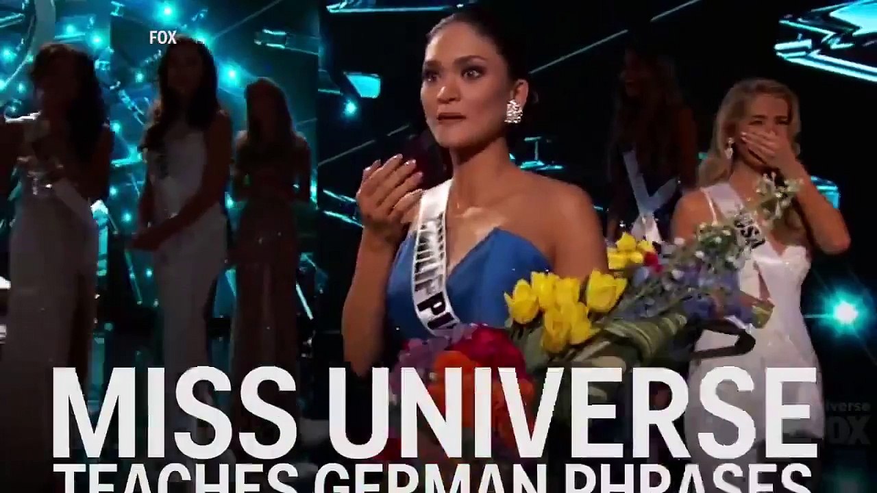 Miss Universe Pia Wurtzbach teaches some German phrases Read more at http://www.mb.com.ph/watch-miss-universe-pia-wurtzb