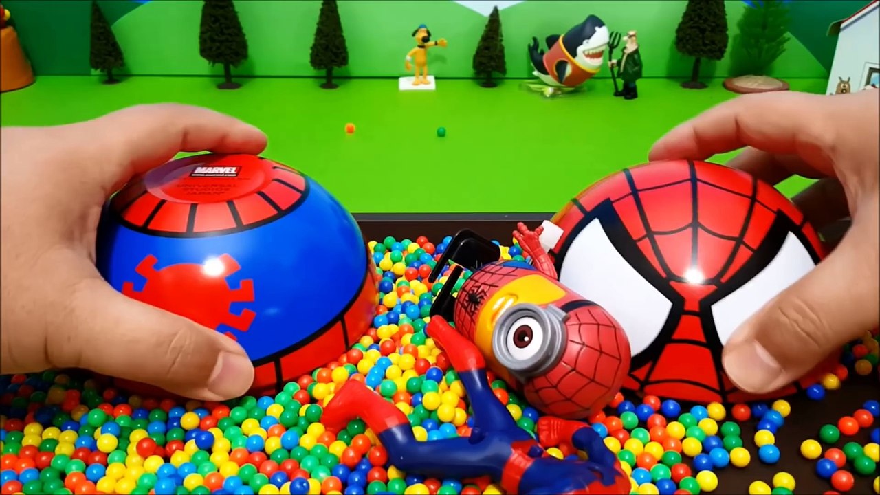 スパイダーマンおもちゃアニメ アンパンマンのバイキンマン❤Miniature Toys