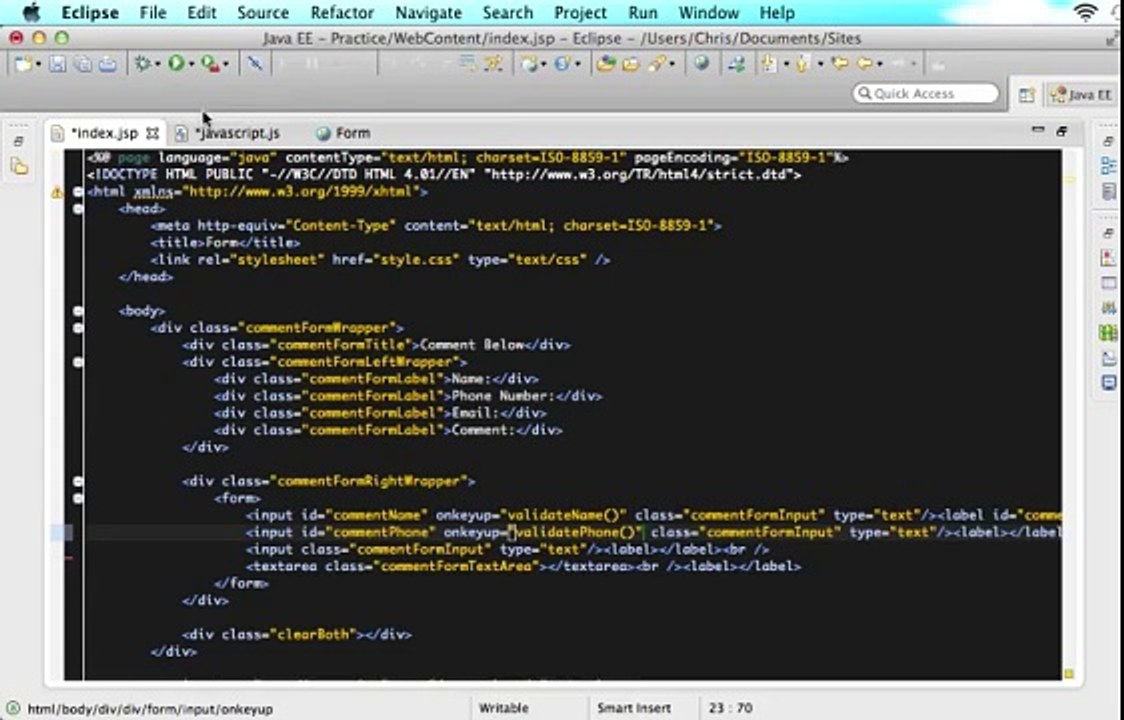 Javascript _ Regex Form Validation - P4 - Validate Phone