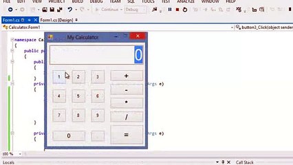 How To Make Basic Calculator - C#_clip4