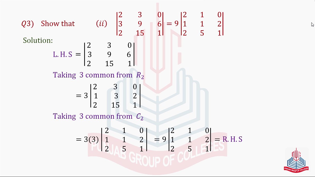 Question No.3 ( Part i & ii )