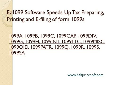 New 1099 MISC, INT and DIV Form Printing Software In ez1099 2015 Version