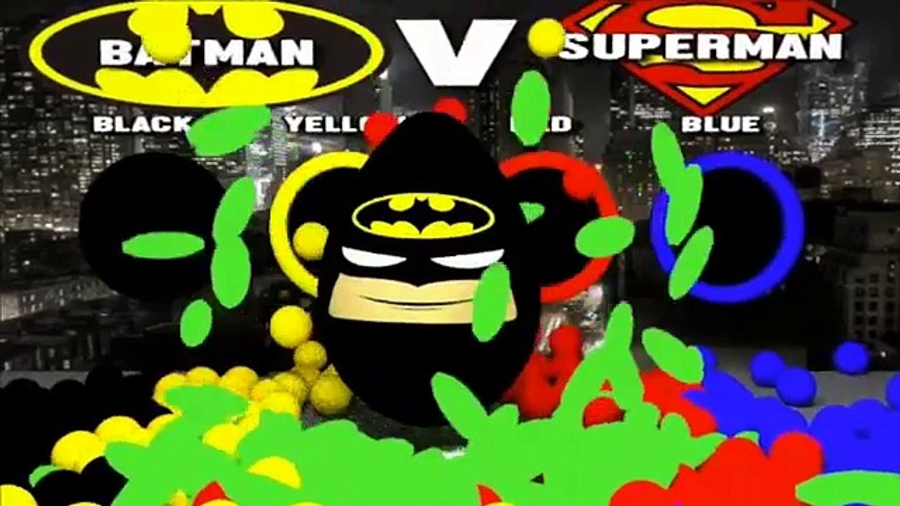 Batman Superman Wonder Woman 3D Animation Learning Colours With Surprise Eggs for Kids & Toddlers