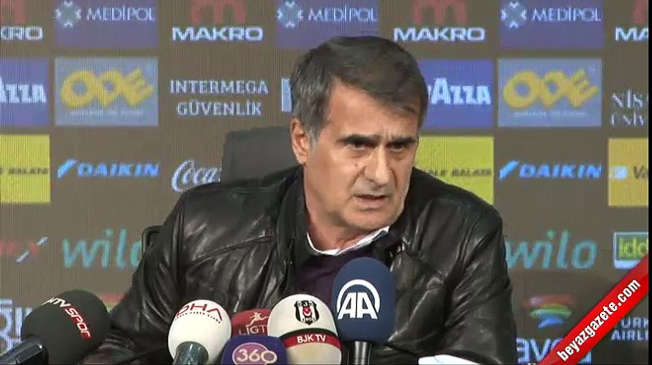 Şenol Güneş'ten muhabire fırça