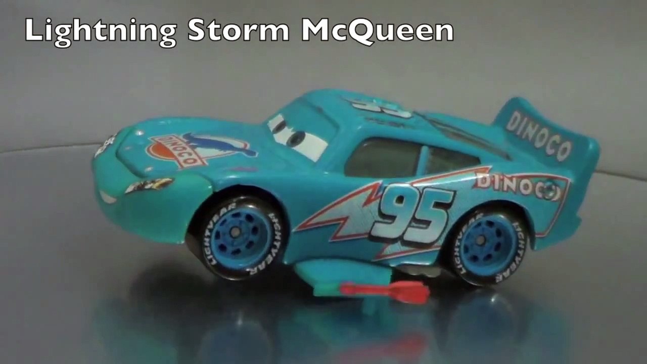 Dinoco Disney Cars Collection of 1:55 Scale Diecast Cars including The King Mia Tia and Dinoco Girl