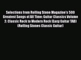 PDF Selections from Rolling Stone Magazine's 500 Greatest Songs of All Time: Guitar Classics