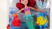 Ariel Spin & Swim Mermaid Barbie Doll - Flounder and Sebastian Bath Toys New Disney Princess 2016