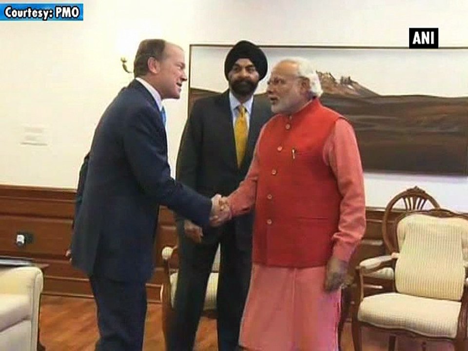 Cisco chairman, US India Business Council CEO meet PM Modi