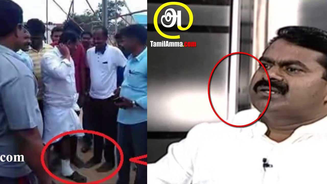 காலில் காயங்களுடன் தேர்தல் பணியில் சீமான்  | Seeman continues his work even with health issues - 15 February 2016