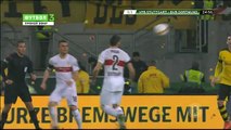 Dortmund fans throw hundreds of tennis balls onto pitc