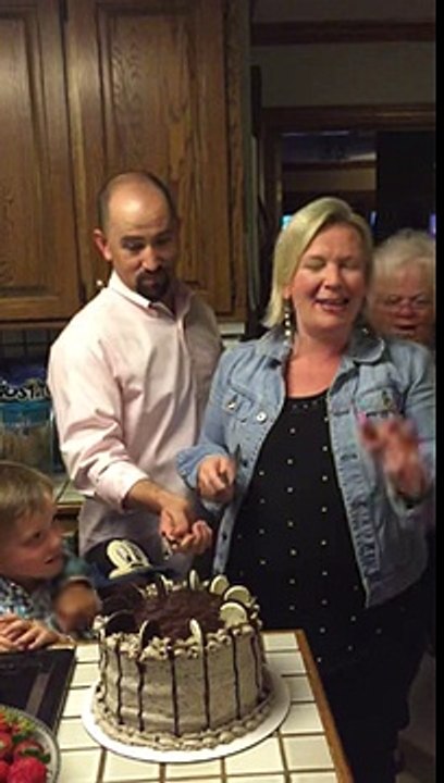 Six brothers will  meet their new first baby SISTER after mom's hilarious reaction to newborn's gender-reveal cake cutting ceremony
