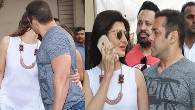 Salman Khan KISSES Ex-Girlfriend Sangeeta Bijlani @ Sister Arpita's Baby Shower