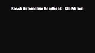 [PDF] Bosch Automotive Handbook - 8th Edition [Download] Online