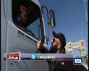Afghans trouble us on other side of border, army should be there too, truck driver tells Wajhat Khan on #BorderKaMahaz