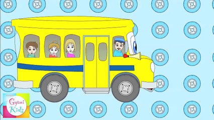 The Wheels on the Bus Nursery Rhyme | Cartoon Animation Song For Children