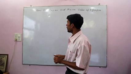How to Calculate Maxima and Minima Value of a Function