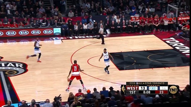 LeBron JamesAlley-oop Dunk West vs East February 14 2016 NBA All-Star Weekend 2016