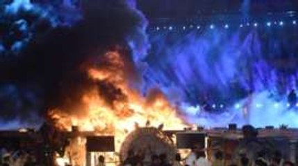 Stage catches fire as dancers perform at India cultural show