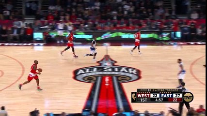Kobe Bryant Knocks Down Dramatic Jumper West vs East  February 14_ 2016 NBA All-Star