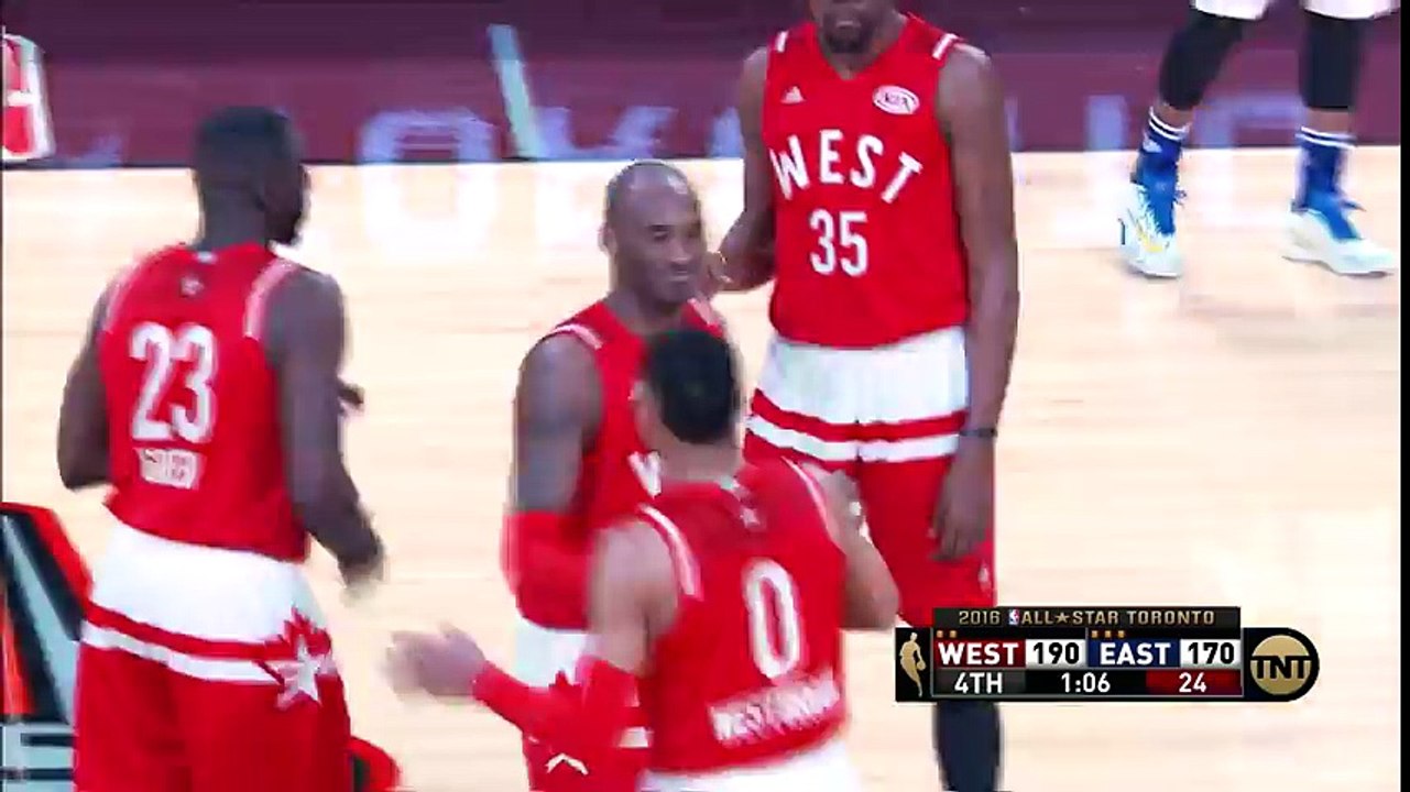 Kobe Exits His Final All-Star Game  West vs East  February 14 2016  NBA All-Star Weekend 2016