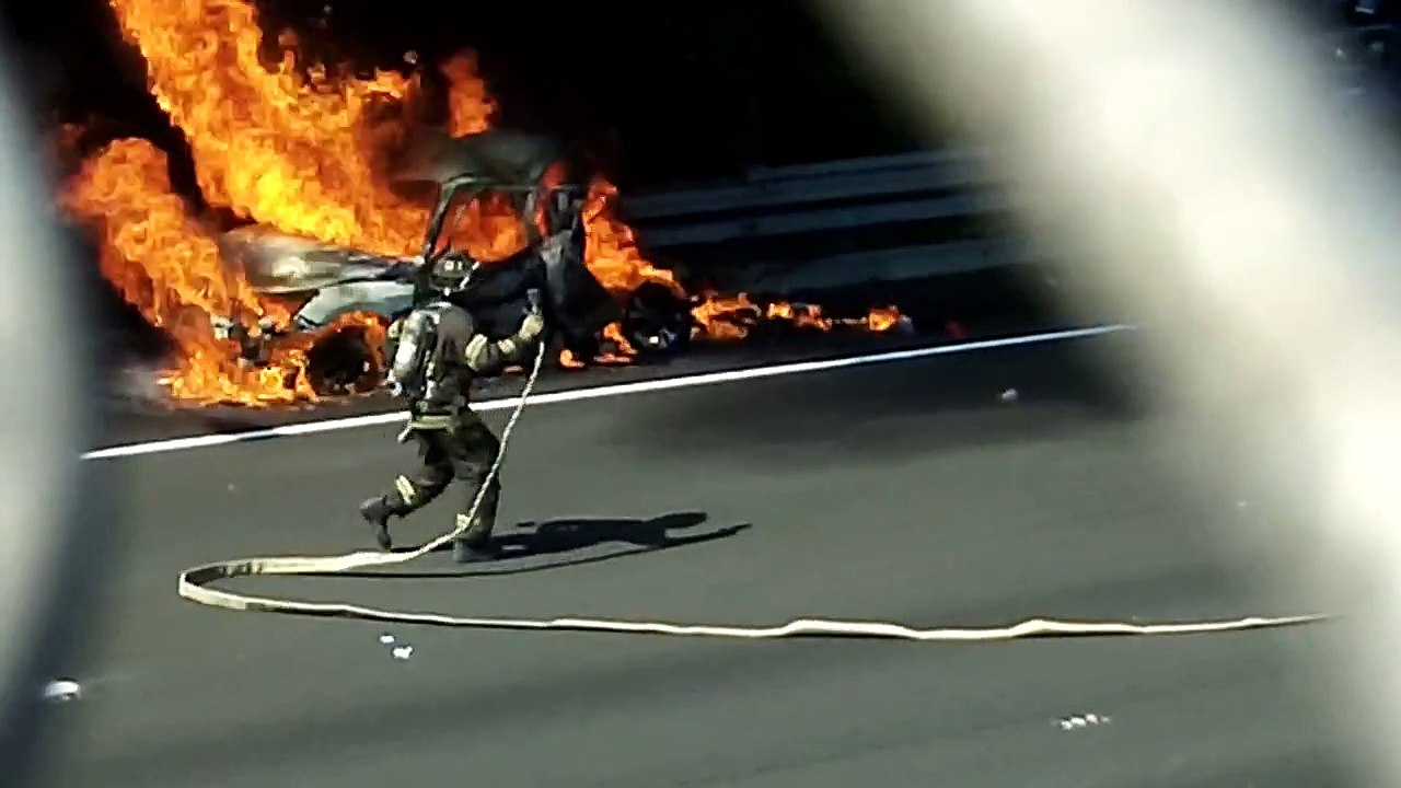 I 280 INFERNO (CAR CRASH GARDEN STATE PARKWAY)