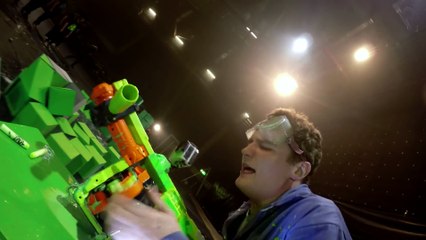 Playing Space Invaders in real Life looks Epic!