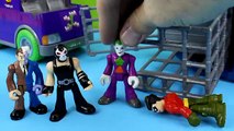 Imaginext Batman saves Robin from Joker Gorilla Grodd & Bane Gotham city Superheroes Just4