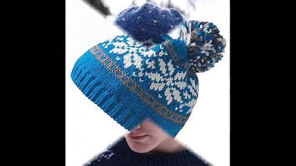 Вязаные мужские шапки
