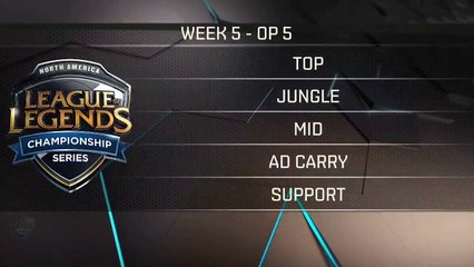2016 NA LCS Spring -  Week 5 OP5 and MVP Announcement