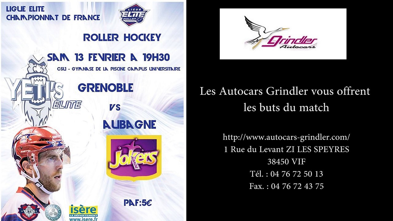 Yeti's Grenoble - Jokers Aubagne  les buts du match