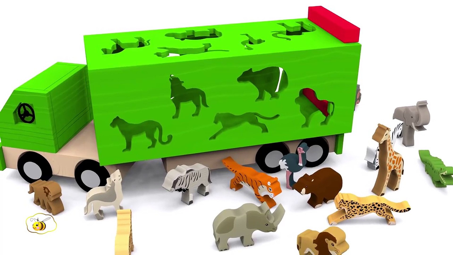 ⁣Apprendre les animaux sauvages en français. Vidéos éducatives dessins animés pour bébé. Learn French