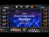 [게임코치] 2015 롤드컵 준결승 하이라이트  SKT vs OG #02 (LoL World Championship 2015 Semi Final Highlight)