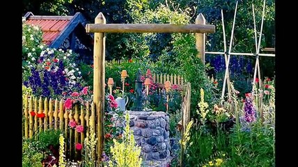 Дизайн сада в стиле кантри