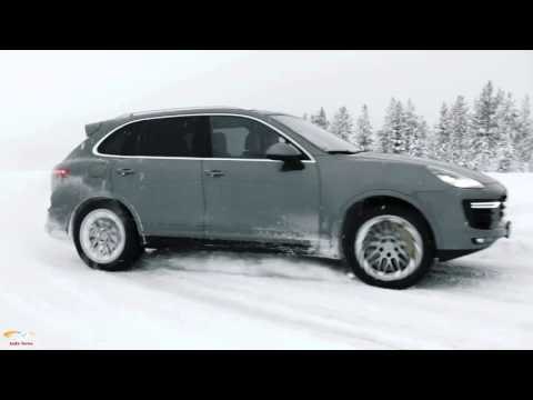 Porsche Cayenne Turbo S Snow Test