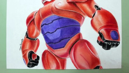 Speed Drawing - Baymax  Big Hero 6  Disney by Tiger Tomato