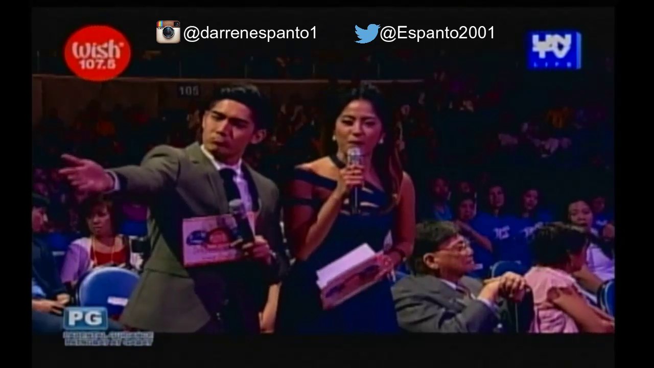 Wish 107.5 Music Awards - 2-14-2016 Kuya Daniel Razon mentions Darren @ 2:14