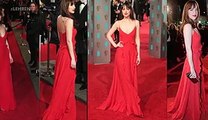 Dakota Johnson Goes BRALESS 'BAFTA 2016'