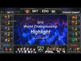 [게임코치] 2015 롤드컵 하이라이트 Group C #07 SKT vs EDG (LoL World Championship 2015 Highlight)