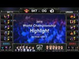 [게임코치] 2015 롤드컵 준결승 하이라이트  SKT vs OG #03 (LoL World Championship 2015 Semi Final Highlight)