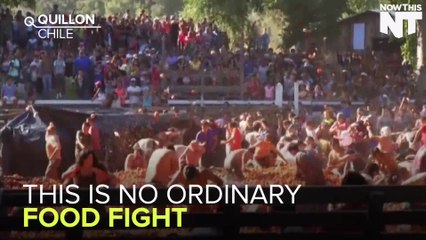 Chile Holds Sixth Annual 'Battle of Tomatoes'