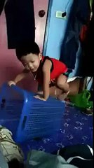 Little Boy Fall In Basket Funnywhatsappvideo net