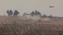 Kilis - Suriye'de Ypg Bölgesinden Ateş Açıldı, Obüsler Karşılık Vermeye Başladı