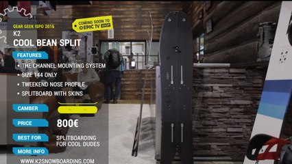 K2 Cool Bean Split | Best New Splitboard ISPO 2016