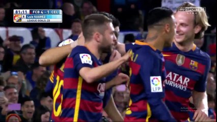 HD AMAZING MESSI SUAREZ PENALTY 14/02/16