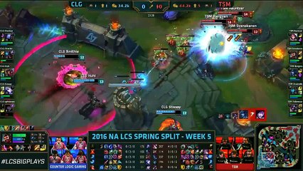 LOL TSM vs CLG Highlights NA LCS W5D2 2016 Spring S6
